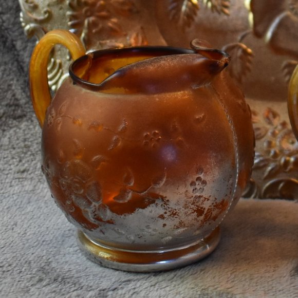 Rare VTG Steri-lite Cream & Sugar Set with Tray - Picture 12 of 15